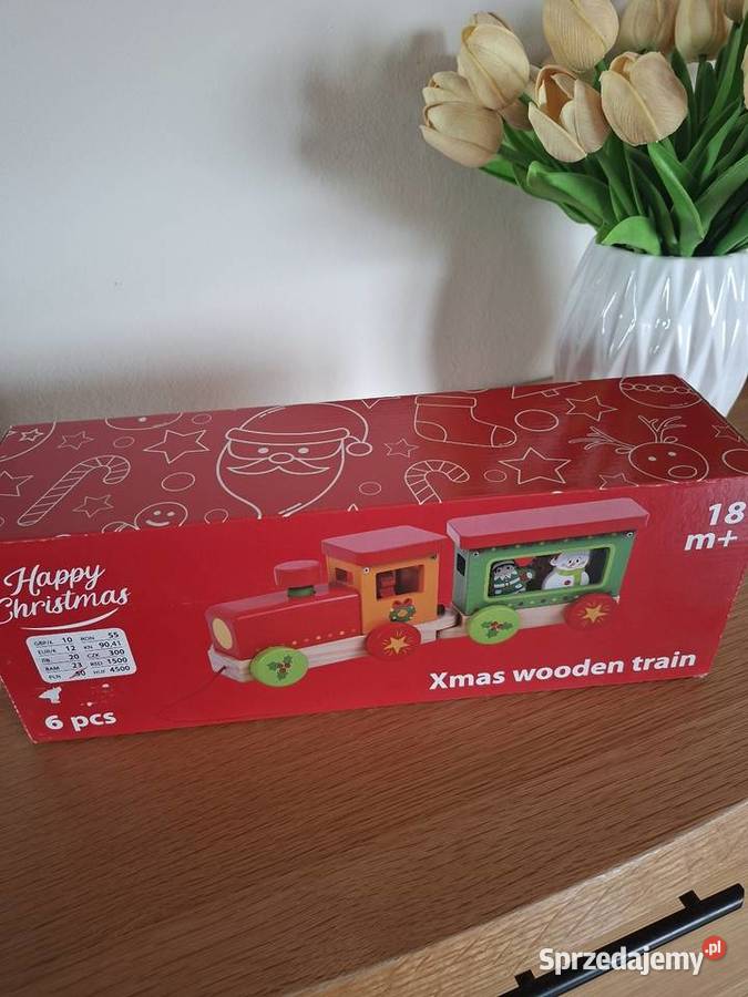 Drewniany pociąg Mikołaj Sosnowiec