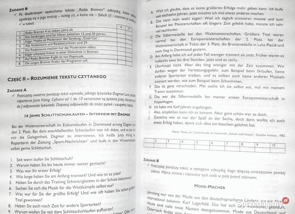 Język niemiecki Tematy i zagadnienia maturalne J Chełm