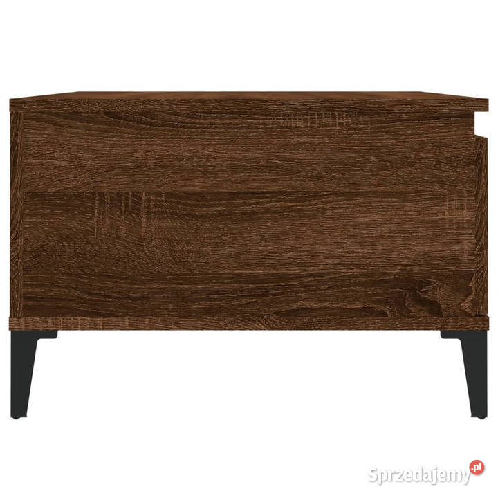 Stolik kawowy brązowy dąb 55x55x365 WM821091 Warszawa