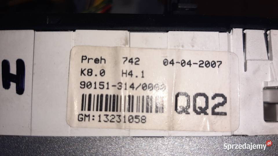 panel nawiewu Opel Astra H Zafira B 13231058 sprzedam