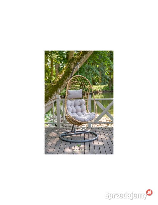 Beżowy Fotel Podwieszany JARDIN beżowy Łódź