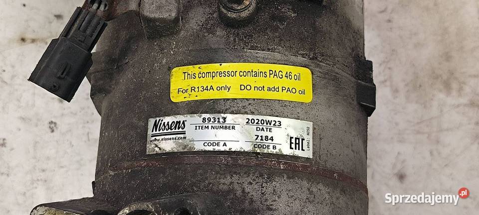 SPRĘŻARKA KLIMATYZACJI RENAULT MASTER III osobowe Lipno