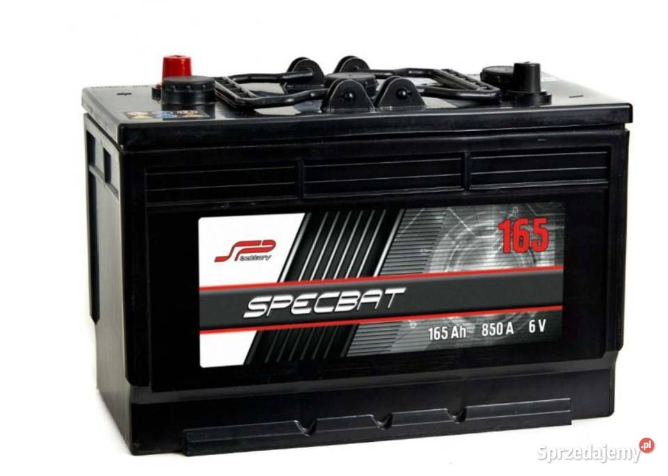 Akumulator SPECBAT AGRO 6V 165Ah 850A EN LEWY Części do maszyn budowlanych mazowieckie Sokołów Podlaski