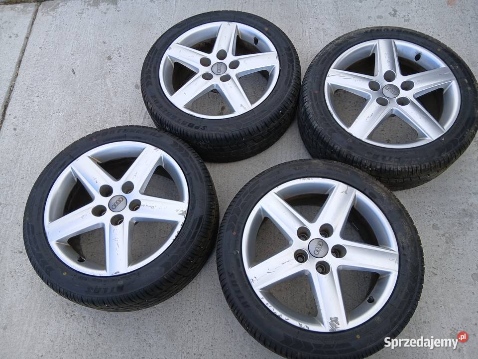 4x Felgi aluminiowe 4F0601025E Audi A4 B6 75Jx17 Średnica 17" śląskie Szczerbice