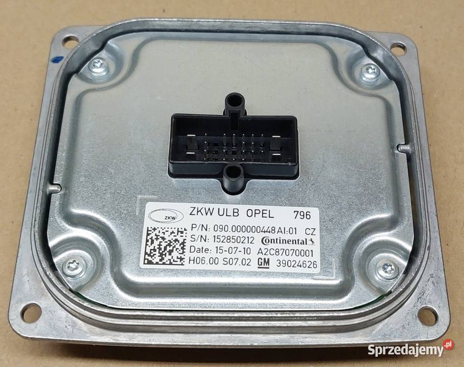 PRZETWORNICA MODUŁ LED OPEL ASTRA K V 39024626