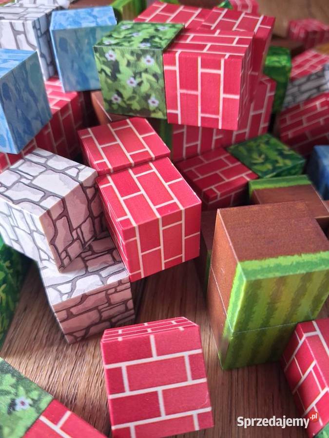 Klocki Minecraft 100 magnetyczne nowe