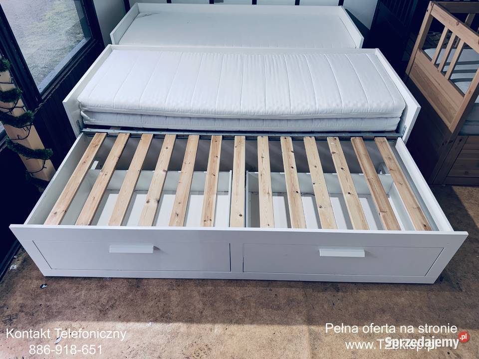 IKEA BRIMNES Leżanka Łóżko z 2 szufladami 2 Rybnik