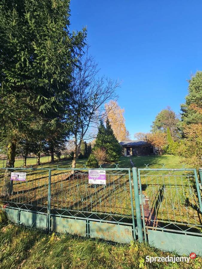 Dom 50m2 plus działka 1306m2 rzeką siatka Duchnów
