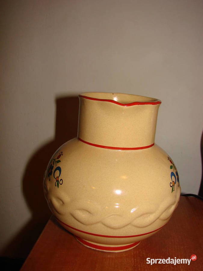 Bolesławiec wzór kaszubski dzbanek PRL