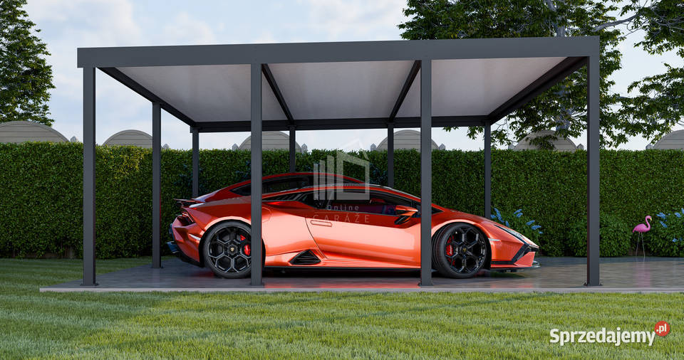 CarPort PREMIUM wiata samochodowa 7x5 antracyt