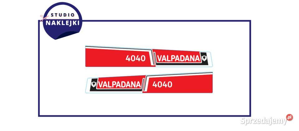 Naklejki traktor ciągnik Valpadana 4040 nalepki