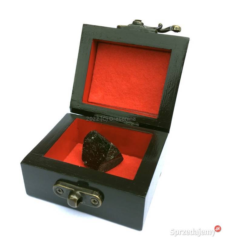 Szkatułka z minerałem turmalin kryształ na Kraków