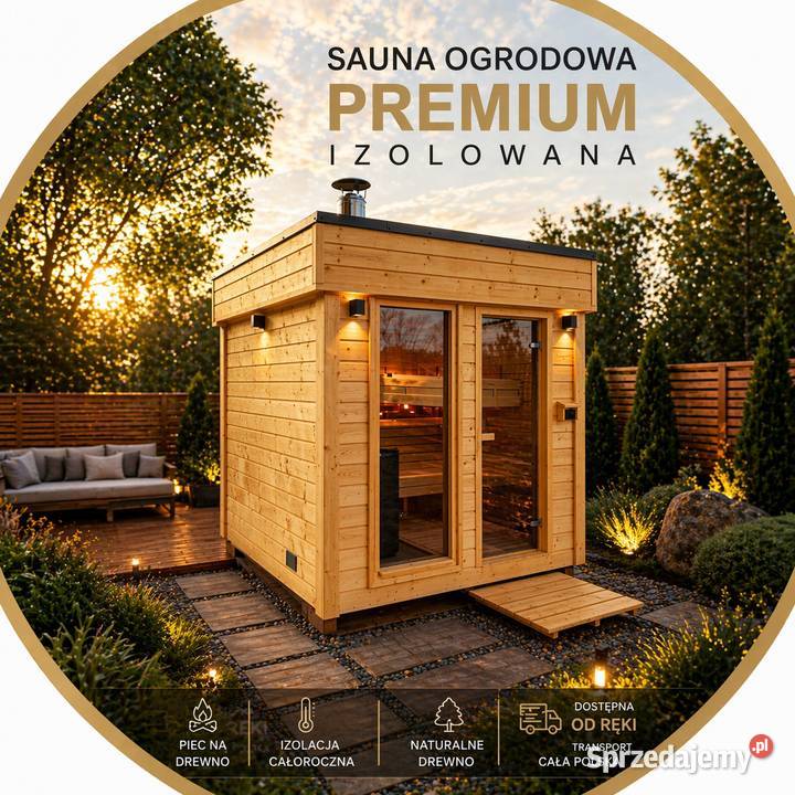 Sauna Ogrodowa z Piecem Harvia M3 Ocieplana Domki drewniane Płock