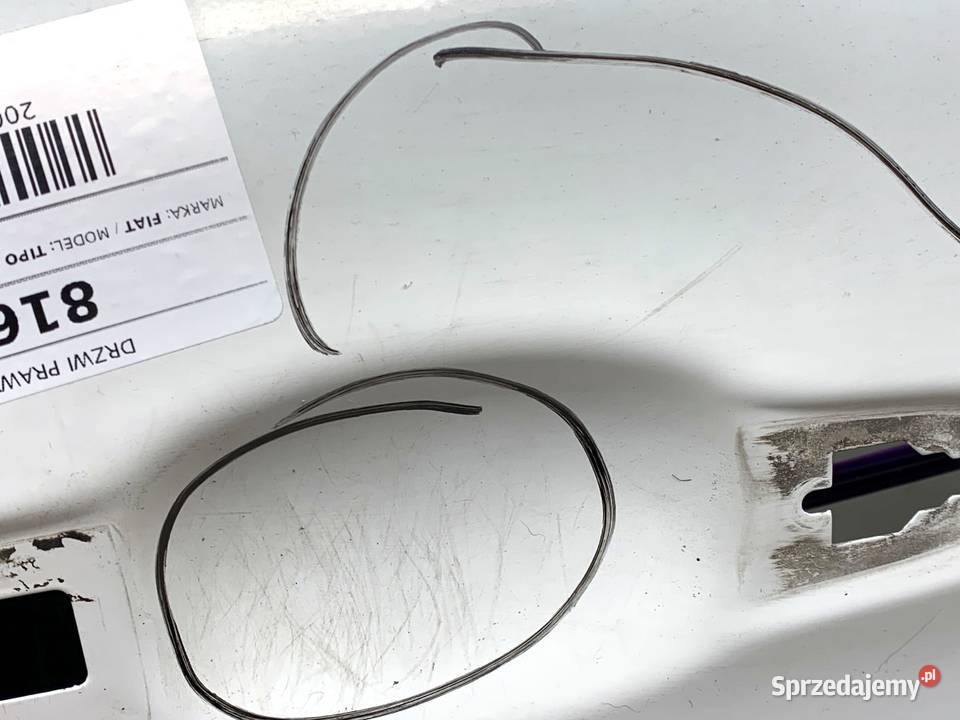 DRZWI PRAWY PRZÓD 249 FIAT TIPO SedanLimuzyna podkarpackie