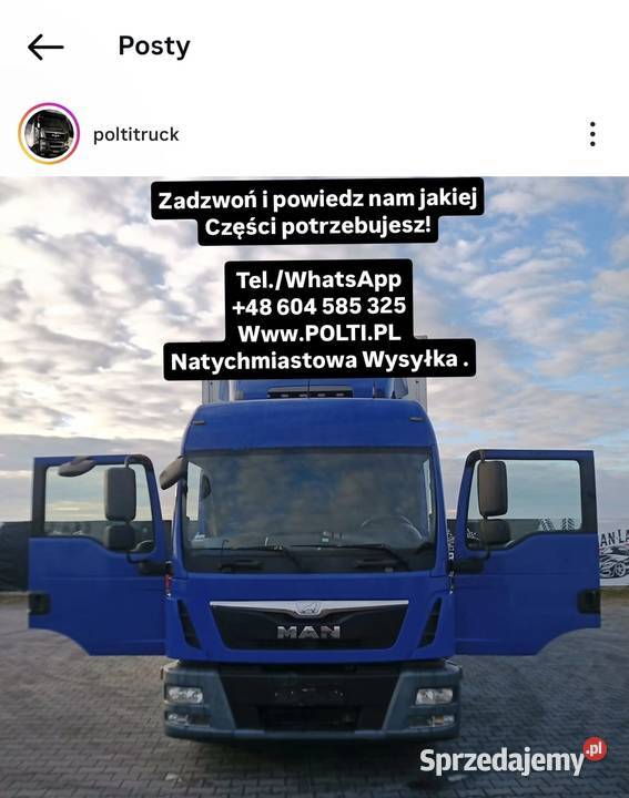 Man Tgl 8180 12210 Wszystkie części odbiór 7 dni ciężarowe Rzędowice