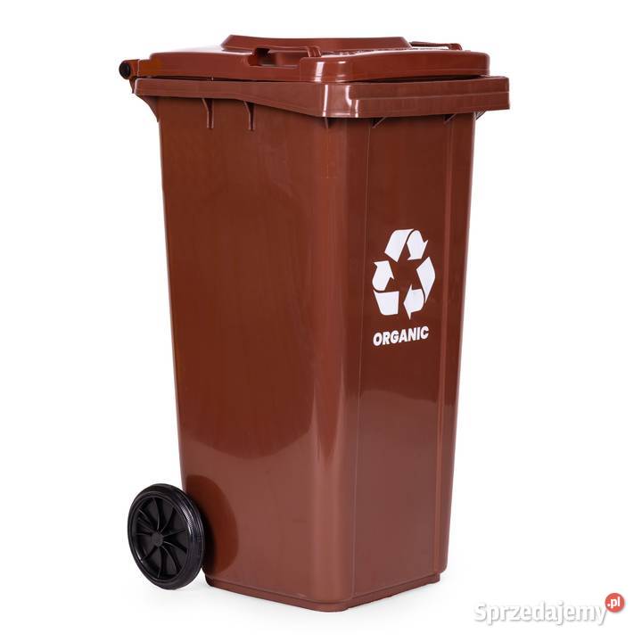 Kosz na śmieci 240L brązowy BIO