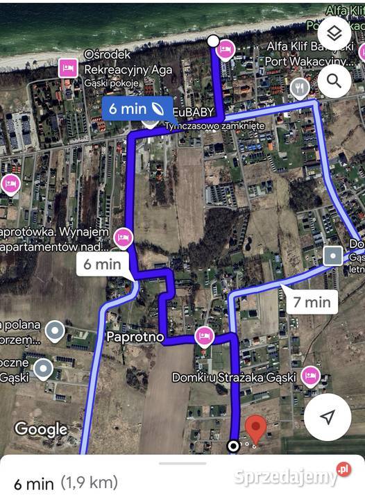 Działka z pozwoleniem na budowę morzem GĄSKI Gąski