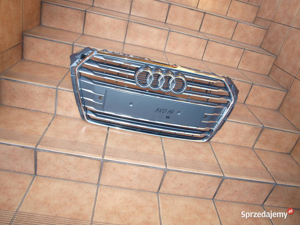 Audi A4 B9 grill chrom atrapa przód parktronik części blacharskie Kalisz