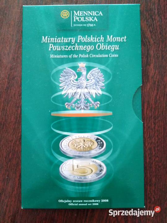 Miniatury Polskich Monet obiegowych 2008 Numizmatyka