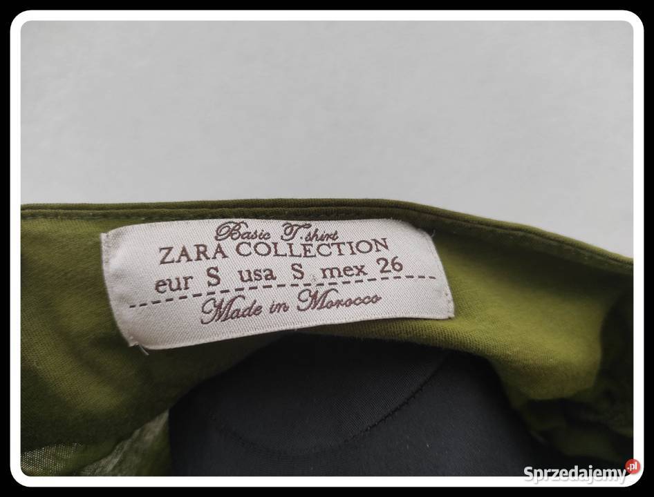 Mini zestaw kardigan narzutka bluzka oliwkowa 36 Płock