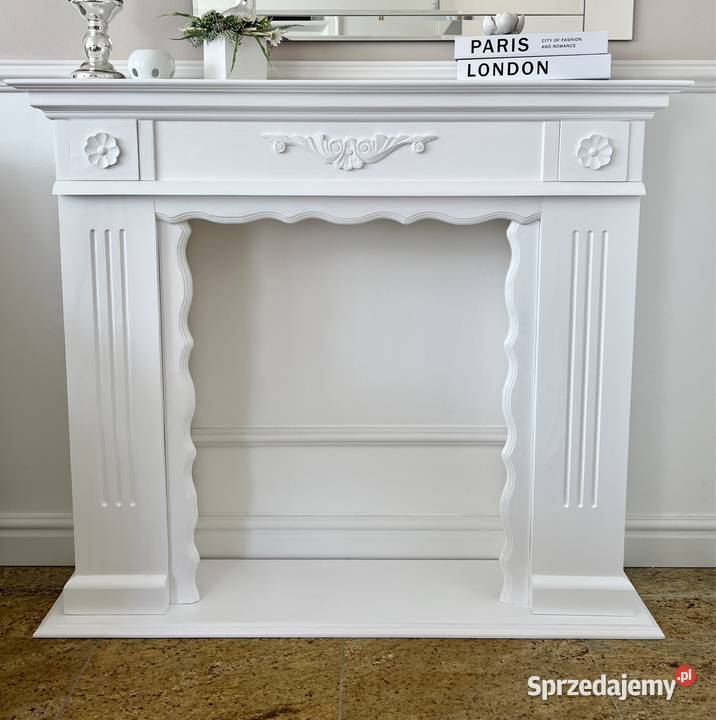 Drewniany portal kominkowy atrapa obudowa Warszawa