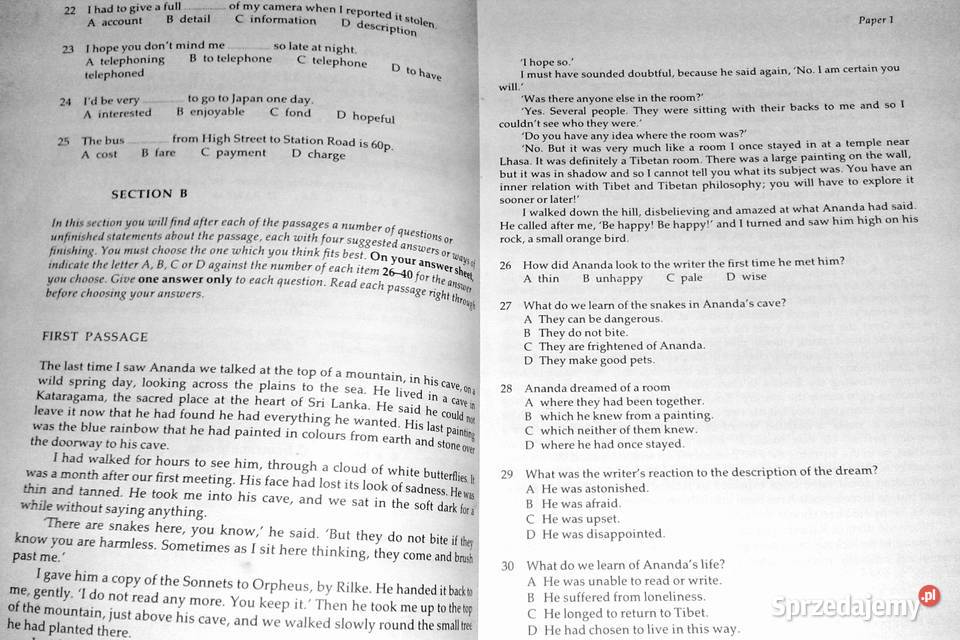 Cambridge First Certificate Examination Practice Chełm sprzedam