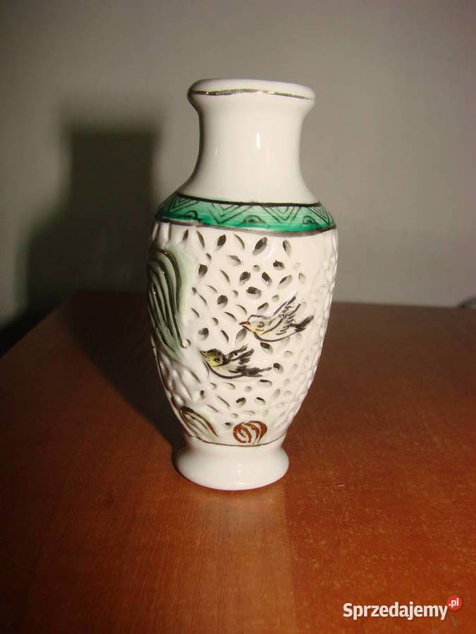 ażurowy porcelanowy wazonik Pruszcz Gdański sprzedam
