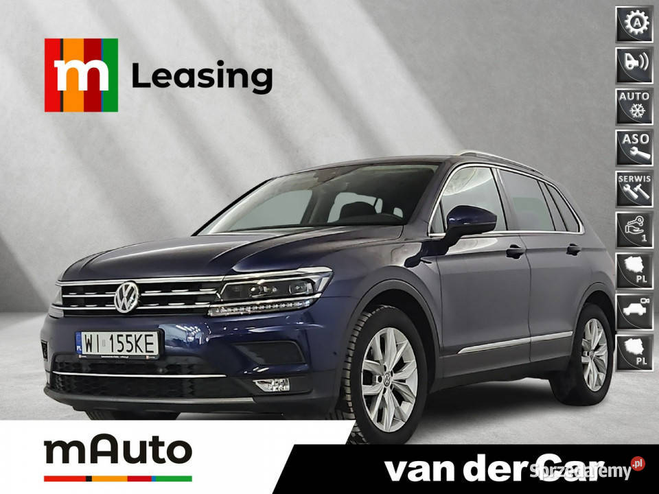 Volkswagen Tiguan 15 TSI EVO Highline DSG Z Zarejestrowany w Polsce mazowieckie Warszawa