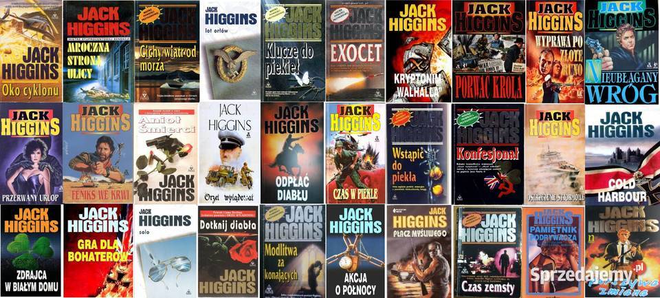 Jack Higgins kolekcja książek  kryminał sensacja thriller