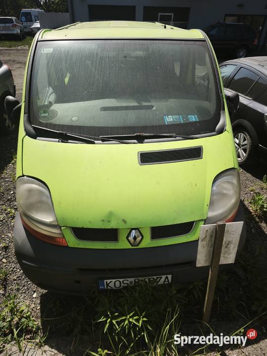 Bus Renault Trafic 2006r Zielony Long Rok produkcji 2006 małopolskie Chełmek