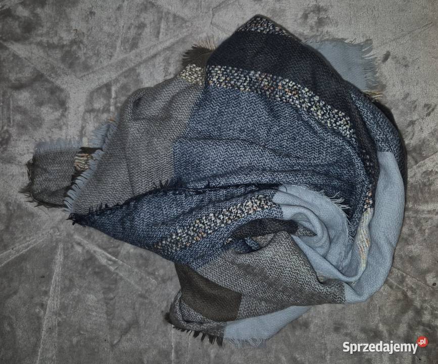 Szalik chusta damska niebieska karta Łódź