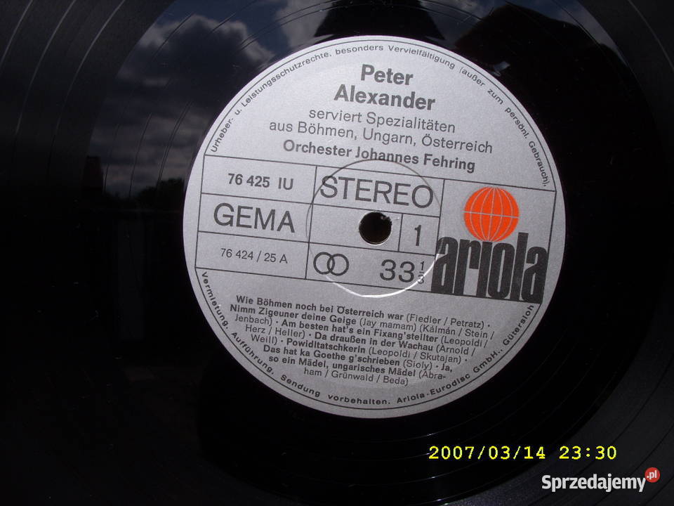 Plyta LP PETER ALEXANDER 2 LP GERMANY Płyty i kasety Wołów