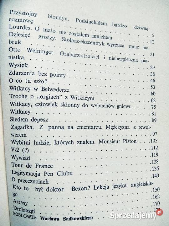 Choromański Memuary historie o Witkacym Warszawa