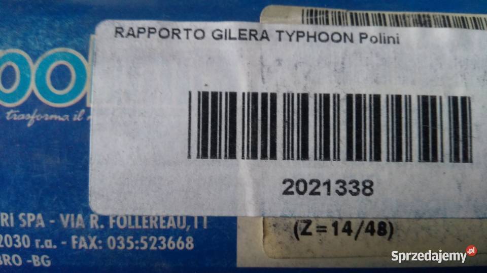 PRZEKŁADNIA PRZEŁOŻENIA POLINI Quartz Typhoon Bielsk Podlaski