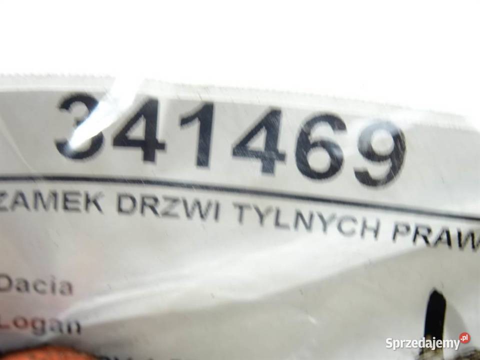 ZAMEK DRZWI TYLNYCH PRAWY GÓRNY DACIA LOGAN podkarpackie