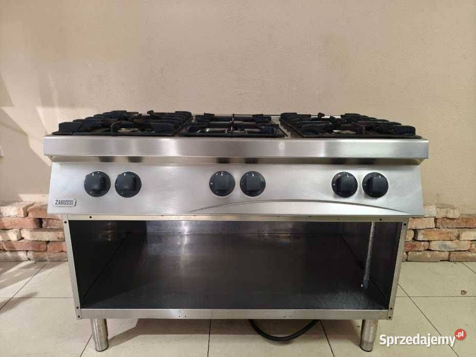 Kuchnia gazowa Zanussi 6palnikowa 36kW stal Gastronomia Góra