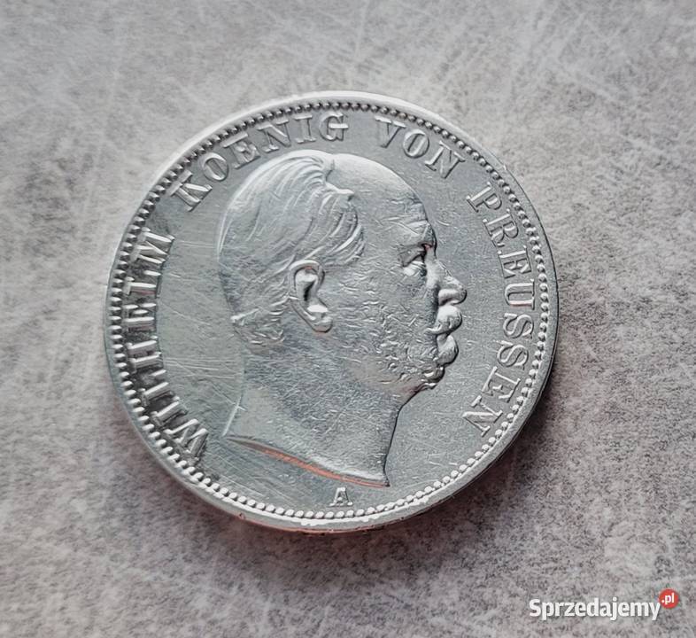 6 NIEMCY srebro Talar 1867 r A łódzkie Wola Kruszyńska