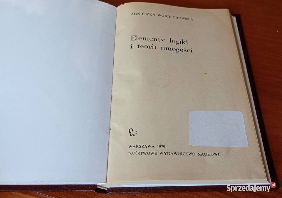 Elementy logiki i teorii mnogości Agnieszka pomorskie