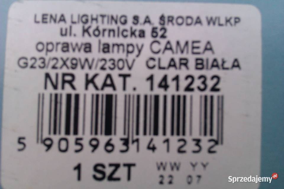 Plafon oświetleniowy CAMEA G23 Uderzenioodporna Warszawa