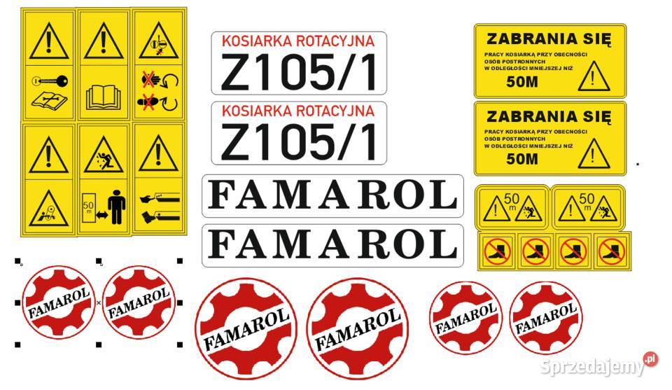 Naklejki famarol z 105 mocne naklejki Bydgoszcz