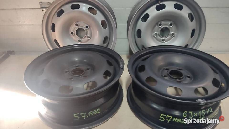 57RB2 FELGA STALOWA 5X100 ET38 6JX15 VW GOLF IV Włoszczowa