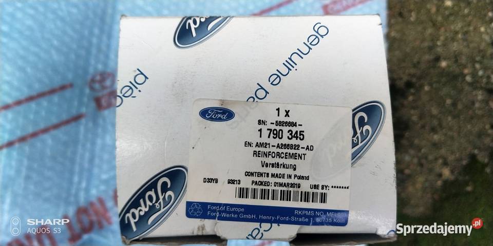 Ford S Galaxy kaseta klamki dotyk Nowa Rok produkcji 2019 Łódź