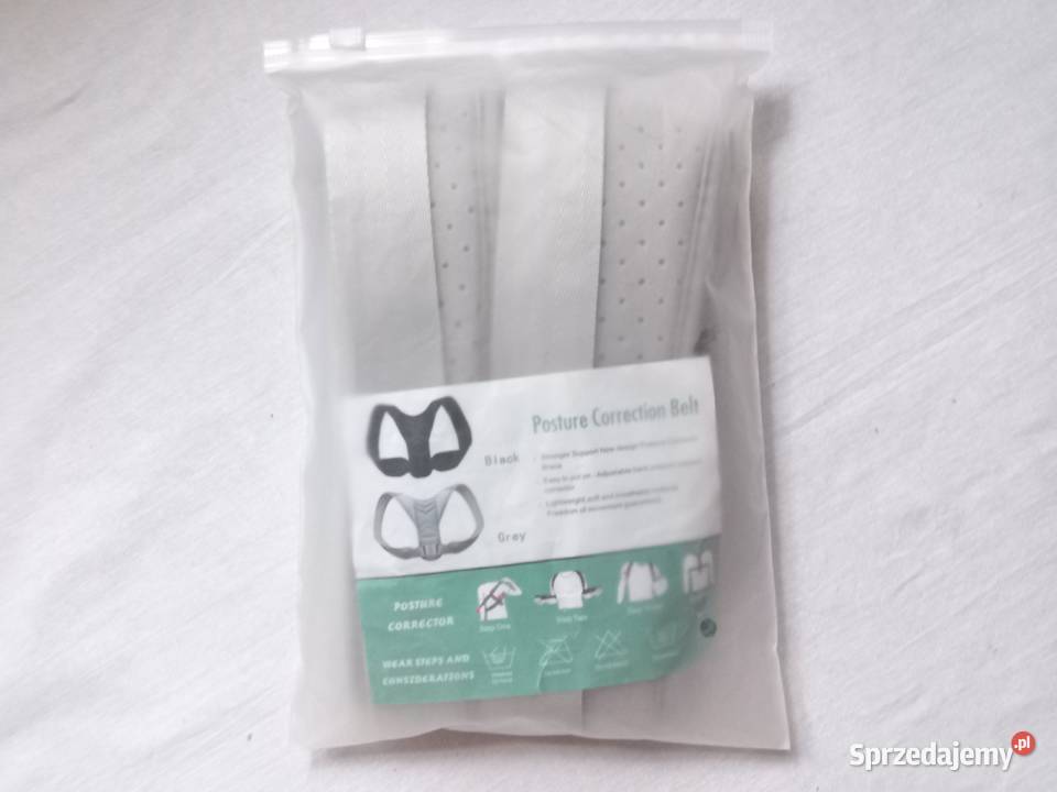 Korektor postawy Pas regulowany Szary r L Unisex Sprzęt rehabilitacyjny i ortopedyczny Białystok