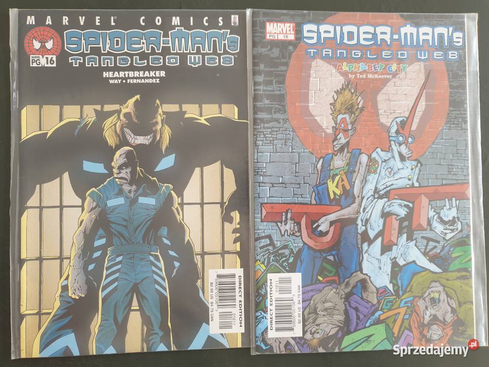 SpiderMans Tangled Web 12 komiksów Marvel USA pomorskie Gdynia sprzedam