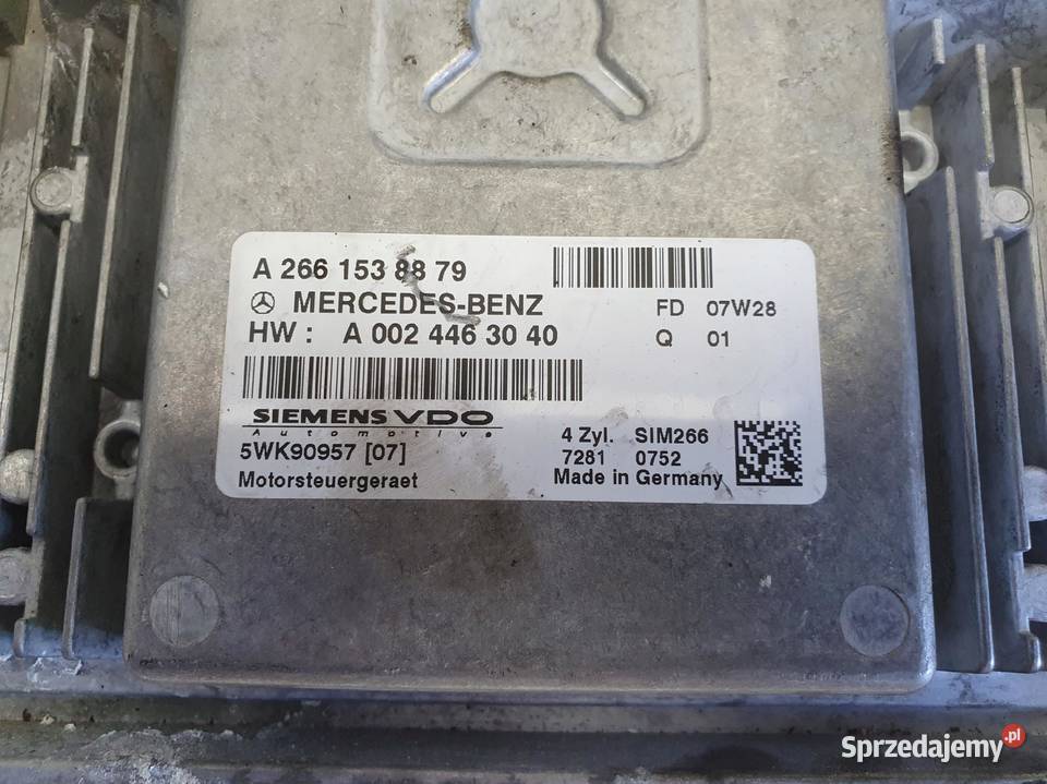 Mercedes W169 17 8V STEROWNIK SILNIKA komputer osobowe Janów