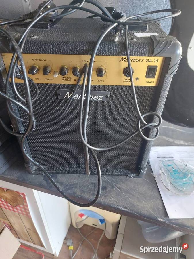 Gitara elektryczna Martinez wzmacniacz pokrowiec praworęczna dolnośląskie Świdnica