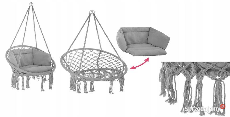 Huśtawka ogrodowa fotel wiszący bocianie gniazdo Poznań