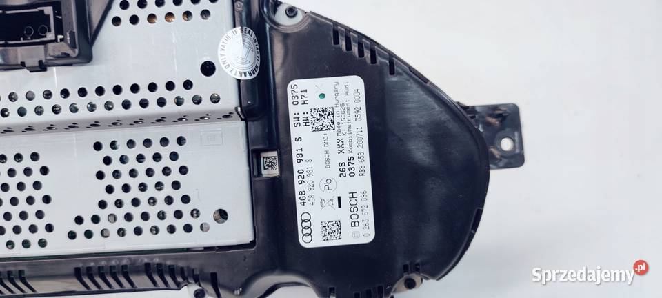LICZNIK ZEGARY AUDI A6 C7 A7 30 TDI 4G8920981S Przystajń