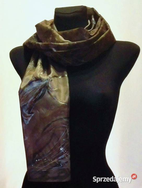 Szal jedwabny ręcznie malowany ptPasja Katowice