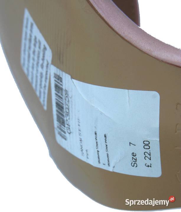 Szpilki różowe sandałki Simply Be 41 szpilka 9 Szczerbice